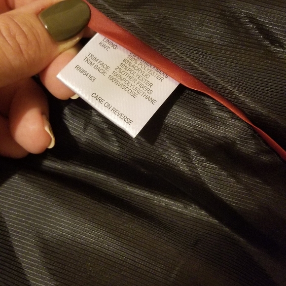 Calvin Klein Wool Peacoat cream with black lining - Picture 8 of 8